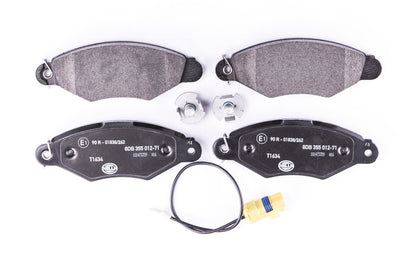 HELLA Brake pad set - T1634 - for e.g. RENAULT KANGOO (KC0/1_) 1.5 dCi 8DB355012-711