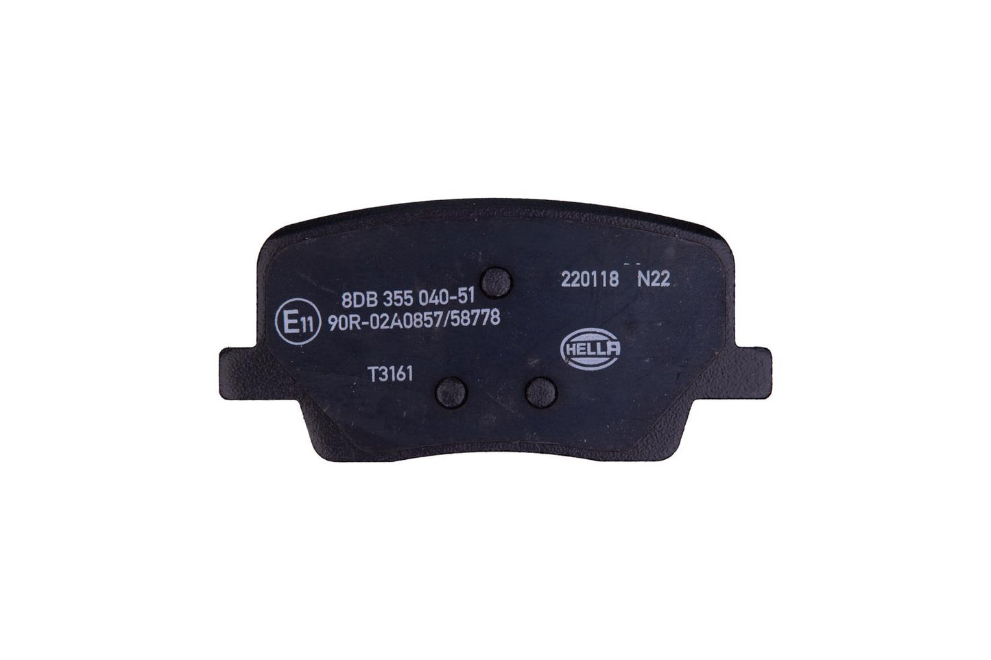 HELLA Brake pad set - T3161 - for e.g. SSANGYONG 8DB355040-511