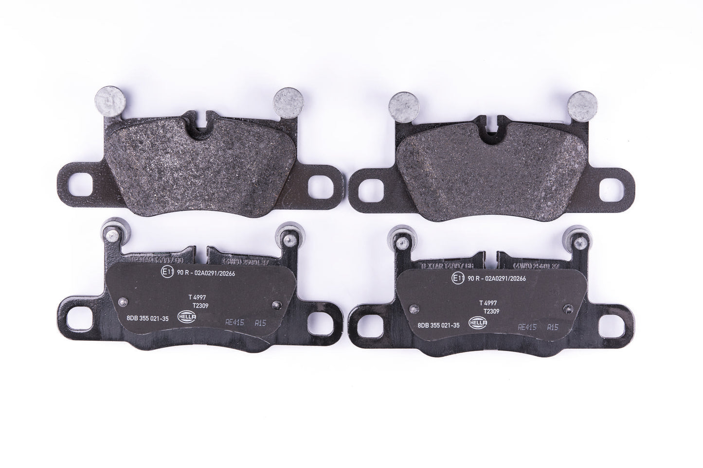 HELLA Brake pad set - T2309 - for e.g. PORSCHE 8DB355021-351