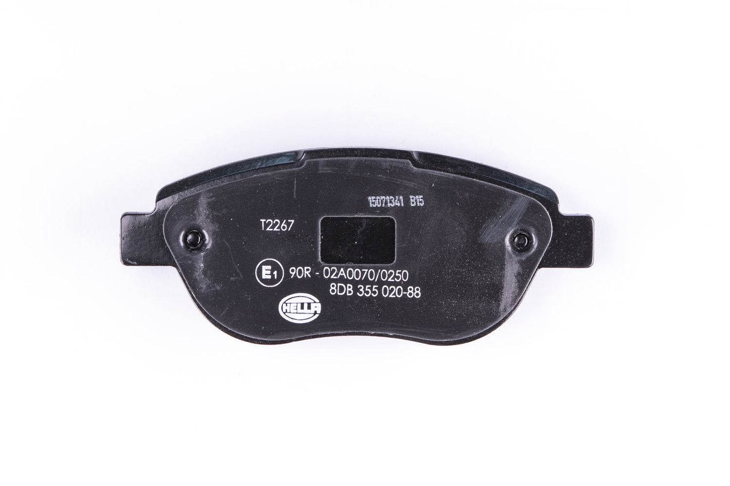 HELLA Brake pad set - T2267 - for e.g. FIAT 8DB355020-881
