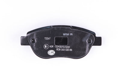 HELLA Brake pad set - T2267 - for e.g. FIAT 8DB355020-881