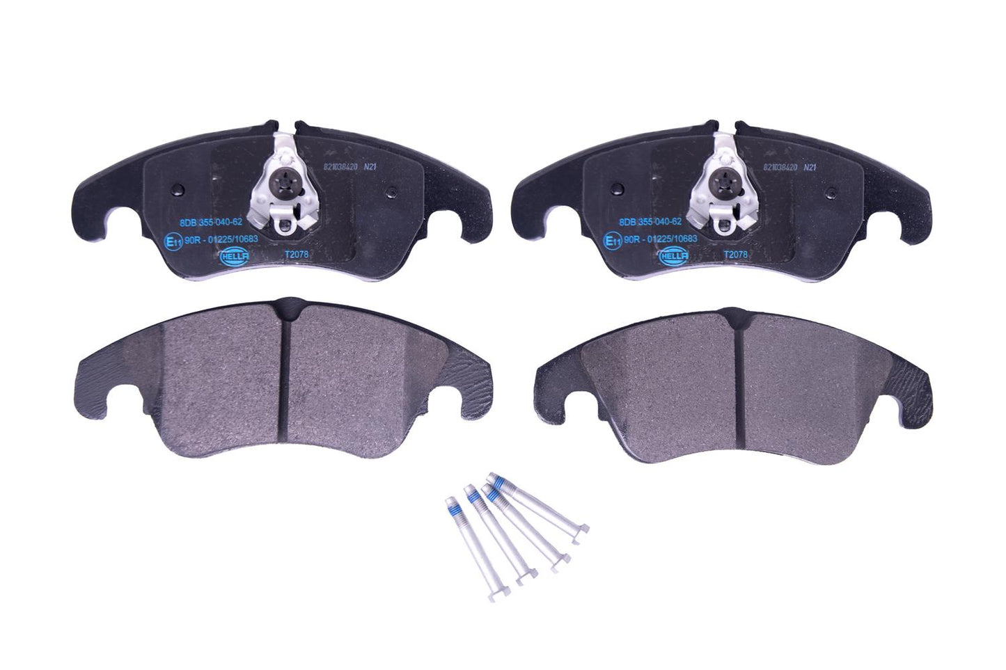 HELLA Brake pad set - T2078 - for e.g. FORD 8DB355040-621