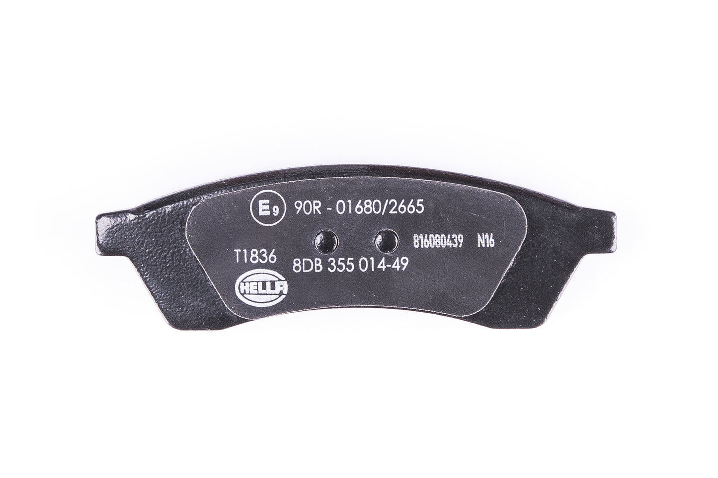 HELLA Brake pad set - T1836 - for e.g. CHEVROLET / DAEWOO / HOLDEN 8DB355014-491