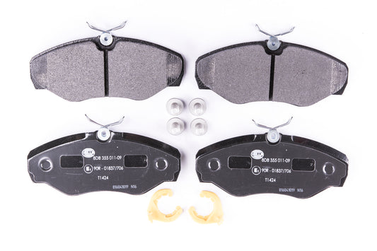 HELLA Brake pad set - T1424 - for e.g. NISSAN / OPEL / RENAULT / VAUXHALL 8DB355011-091