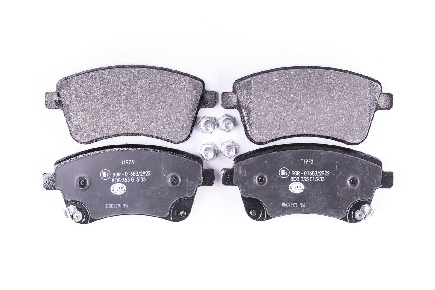 HELLA Brake pad set - T1973 - for e.g. KIA 8DB355015-331