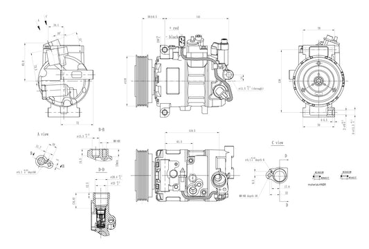 Hella Aircon Compressor 8FK366201-831