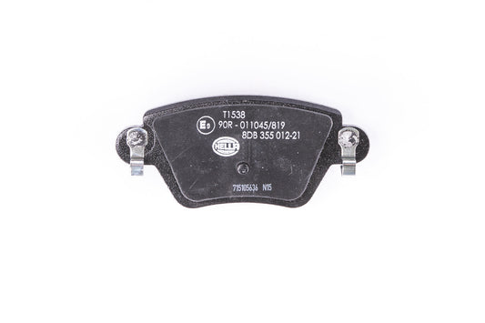 HELLA Brake pad set - T1538 - for e.g. RENAULT 8DB355012-211