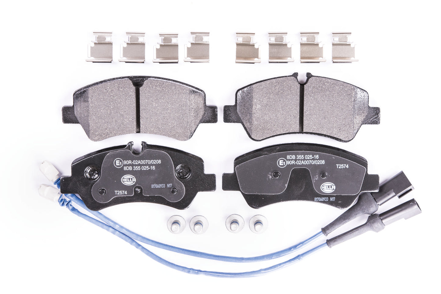 HELLA Brake pad set - T2574 - for e.g. FORD 8DB355025-161