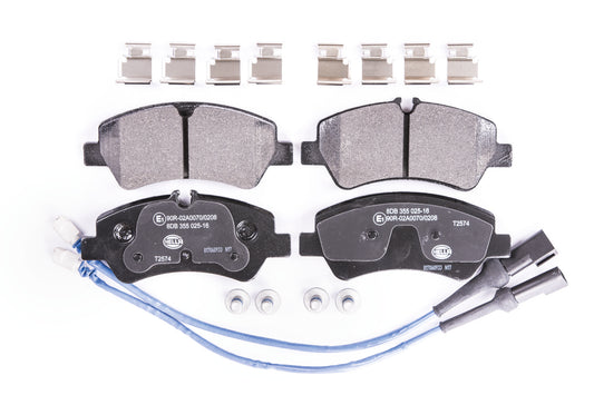 HELLA Brake pad set - T2574 - for e.g. FORD 8DB355025-161