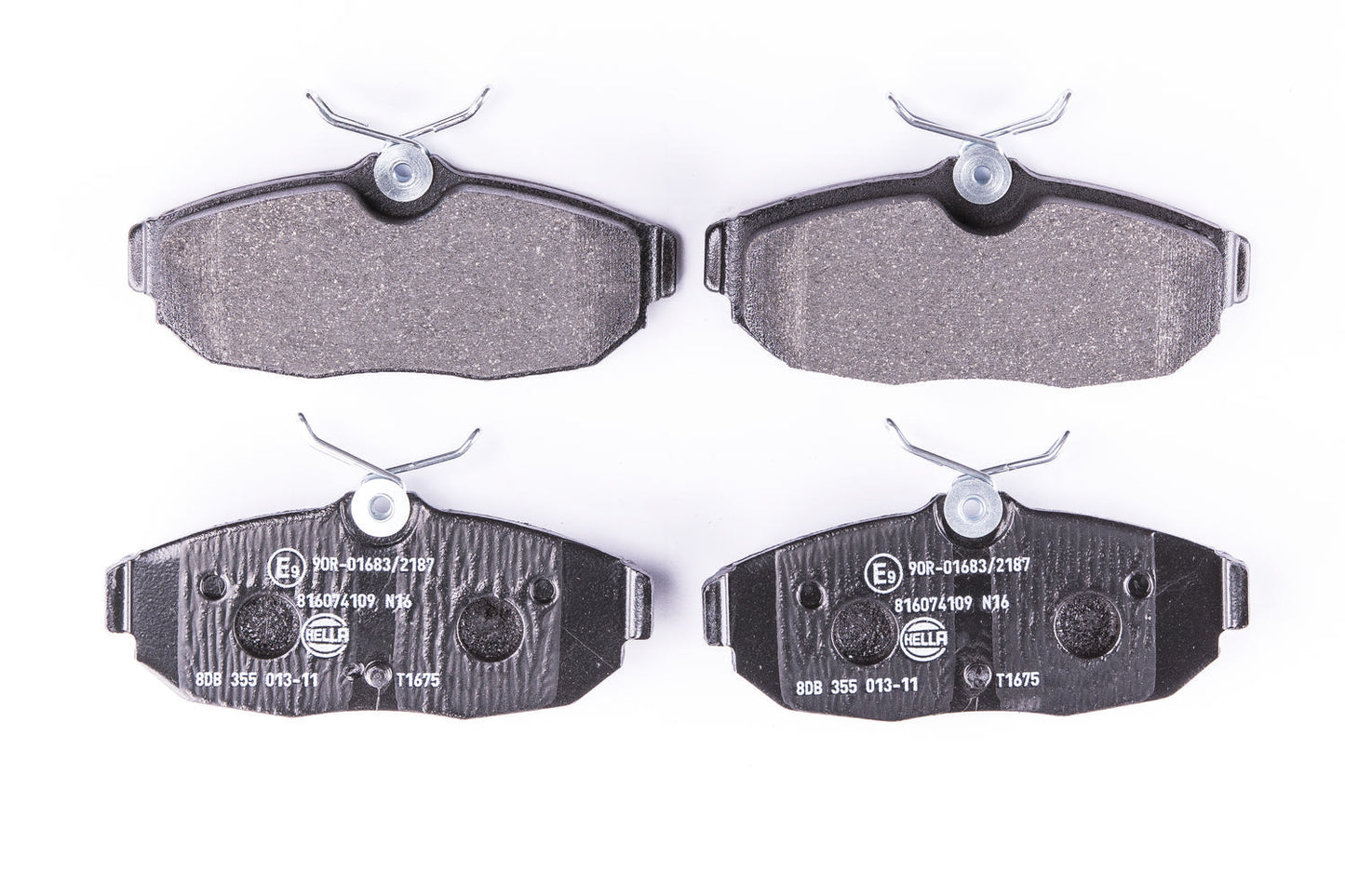 HELLA Brake pad set - T1675 - for e.g. FORD 8DB355013-111