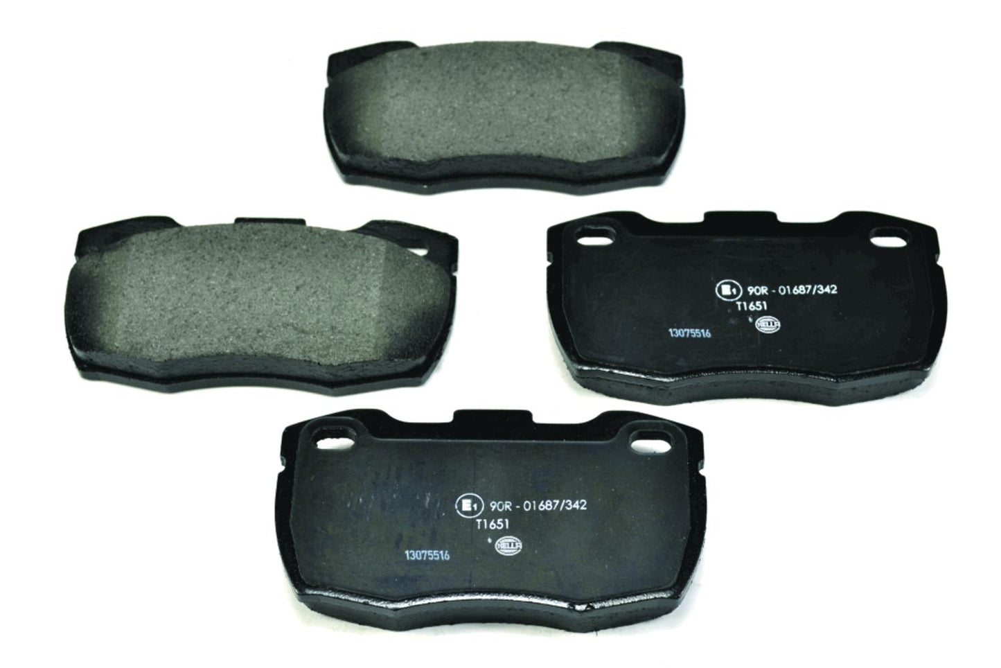 HELLA Brake pad set - T1651 - for e.g. LAND ROVER 8DB355012-871