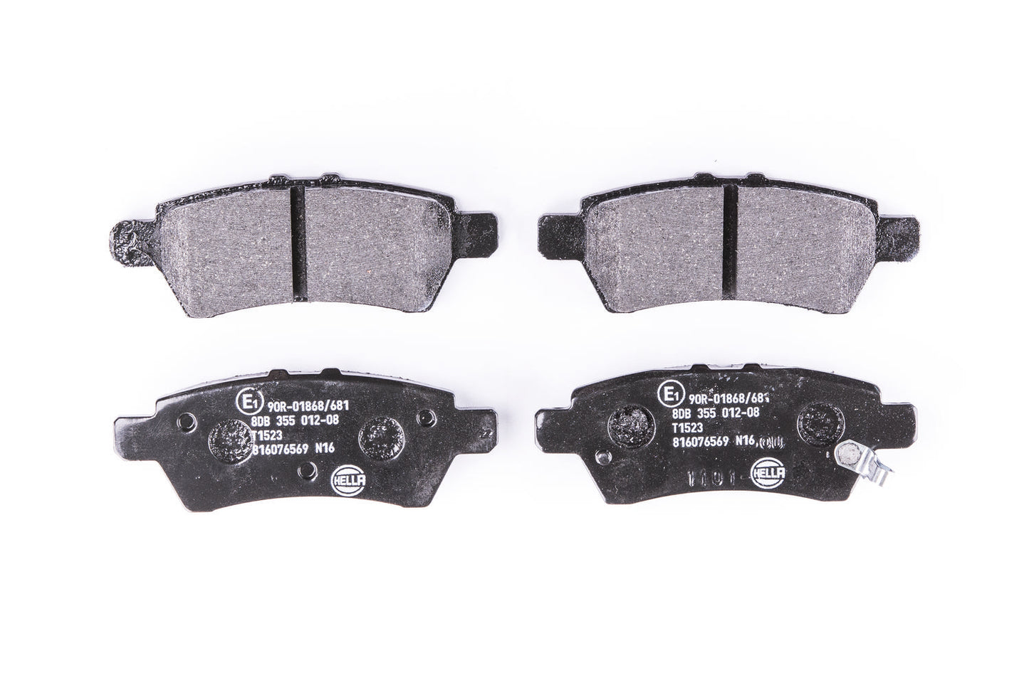 HELLA Brake pad set - T1523 - for e.g. NISSAN 8DB355012-081