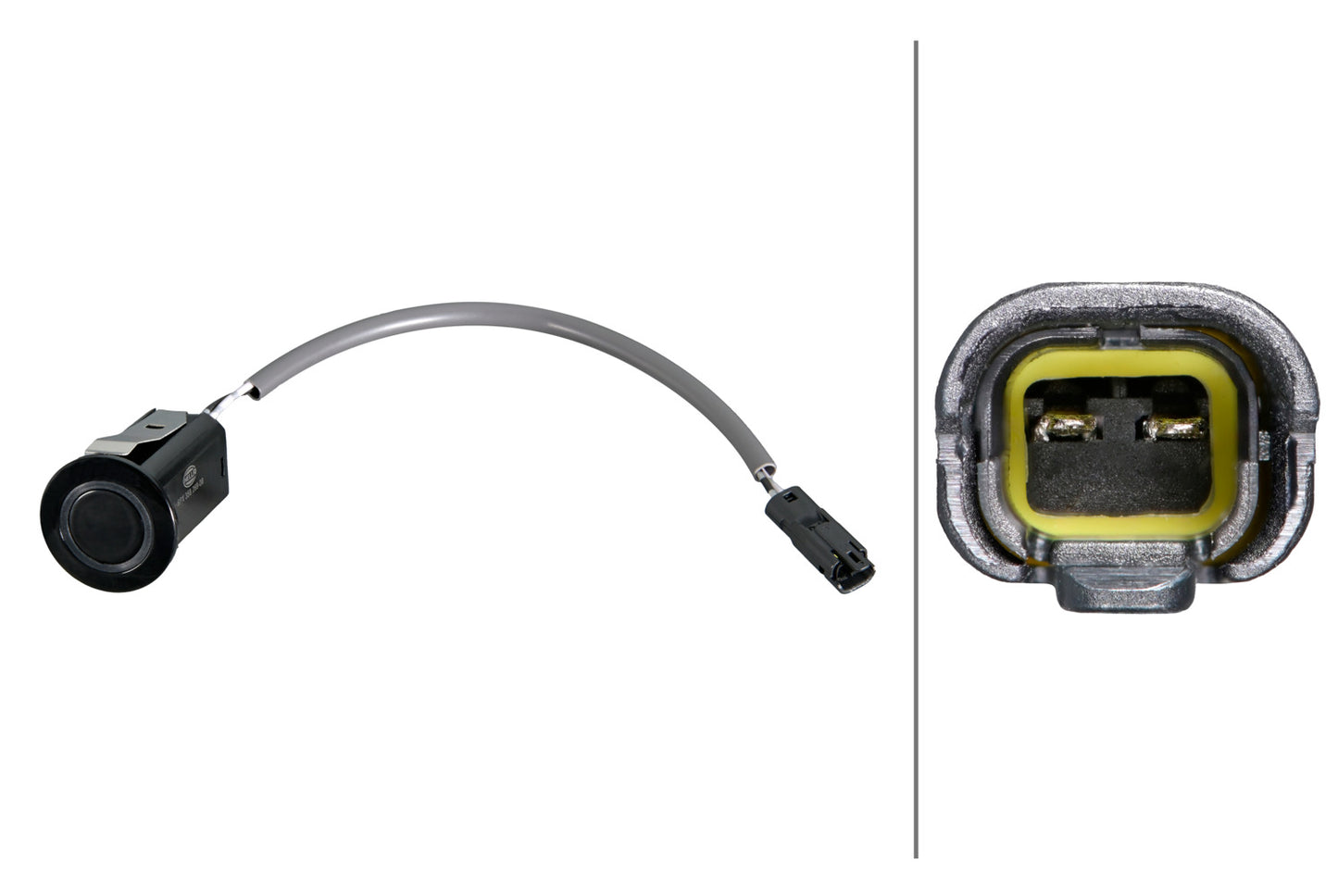HELLA Sensor, park distance control - straight - 2-pin connector - Plugged - Cable: 14 6PX358269-081