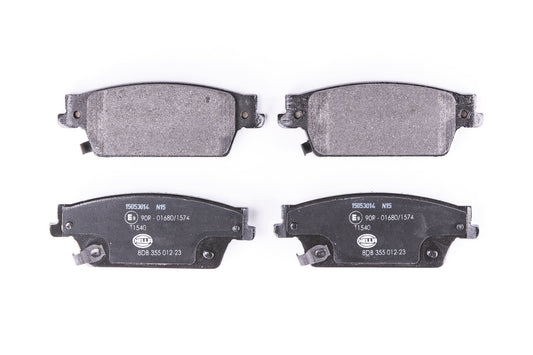 HELLA Brake pad set - T1540 - for e.g. CADILLAC 8DB355012-231