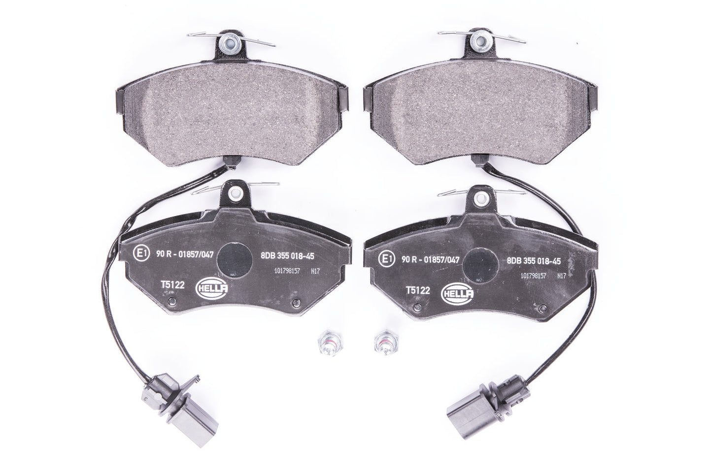 HELLA Brake pad set - T5122 - for e.g. AUDI / VOLKSWAGEN 8DB355018-451
