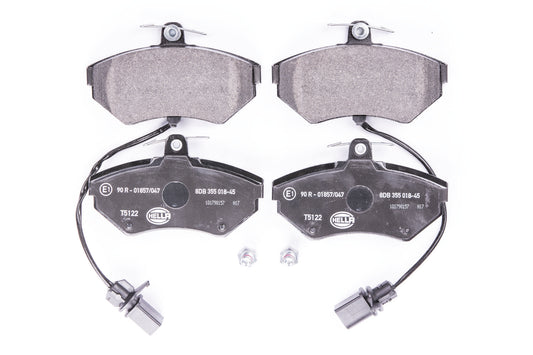 HELLA Brake pad set - T5122 - for e.g. AUDI / VOLKSWAGEN 8DB355018-451