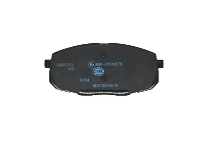 HELLA Brake pad set - T2694 - for e.g. HYUNDAI 8DB355025-791