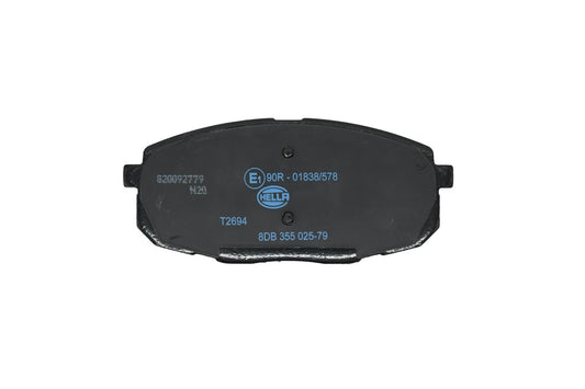 HELLA Brake pad set - T2694 - for e.g. HYUNDAI 8DB355025-791