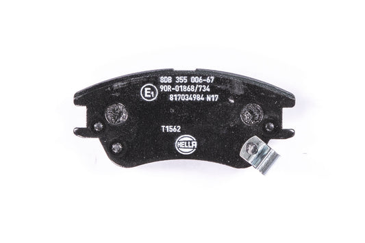 HELLA Brake pad set - T1562 - for e.g. DODGE / HYUNDAI 8DB355006-671