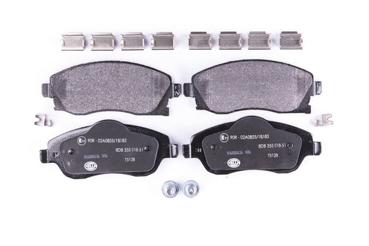 HELLA Brake pad set - T5128 - for e.g. CHEVROLET / HOLDEN / OPEL / VAUXHALL 8DB355018-511