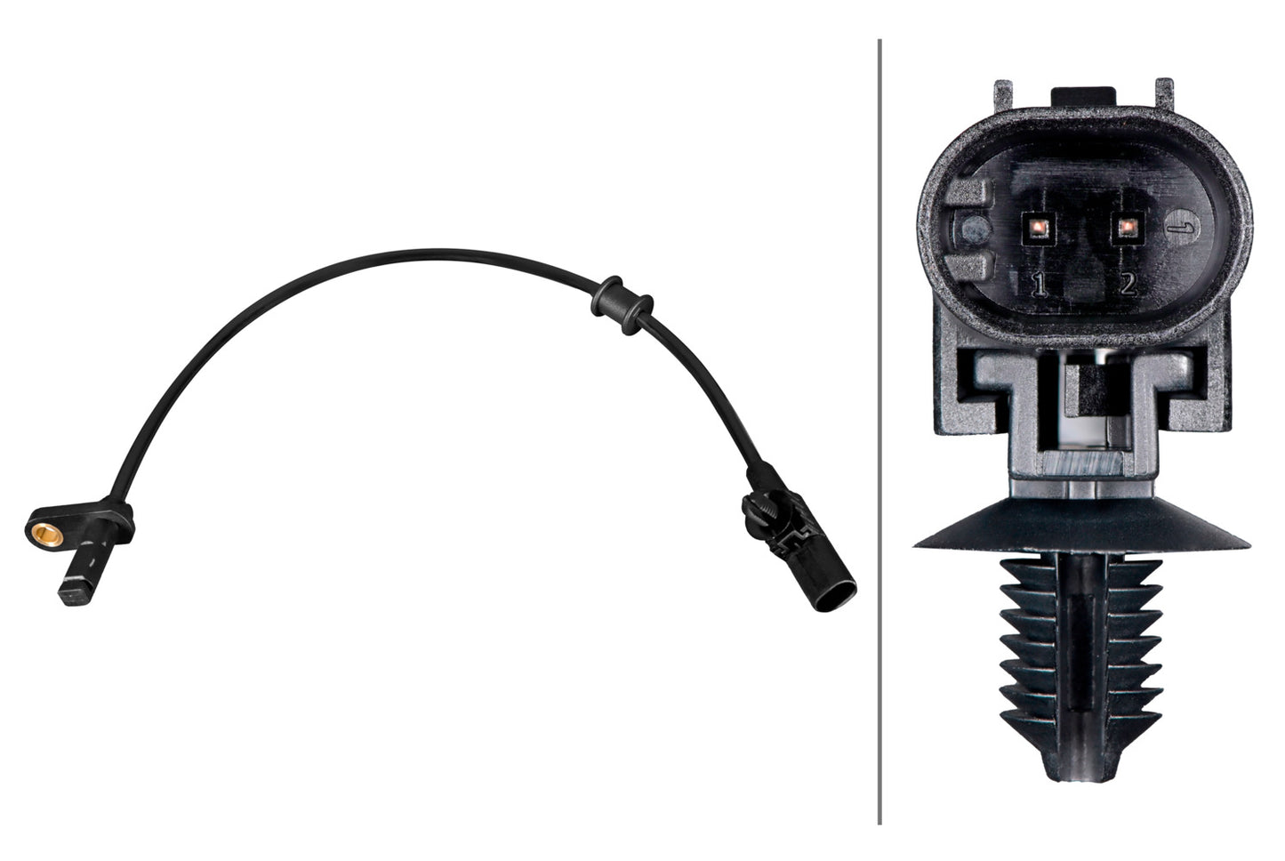 HELLA Sensor, wheel speed - 2-pin connector 6PU358216-491