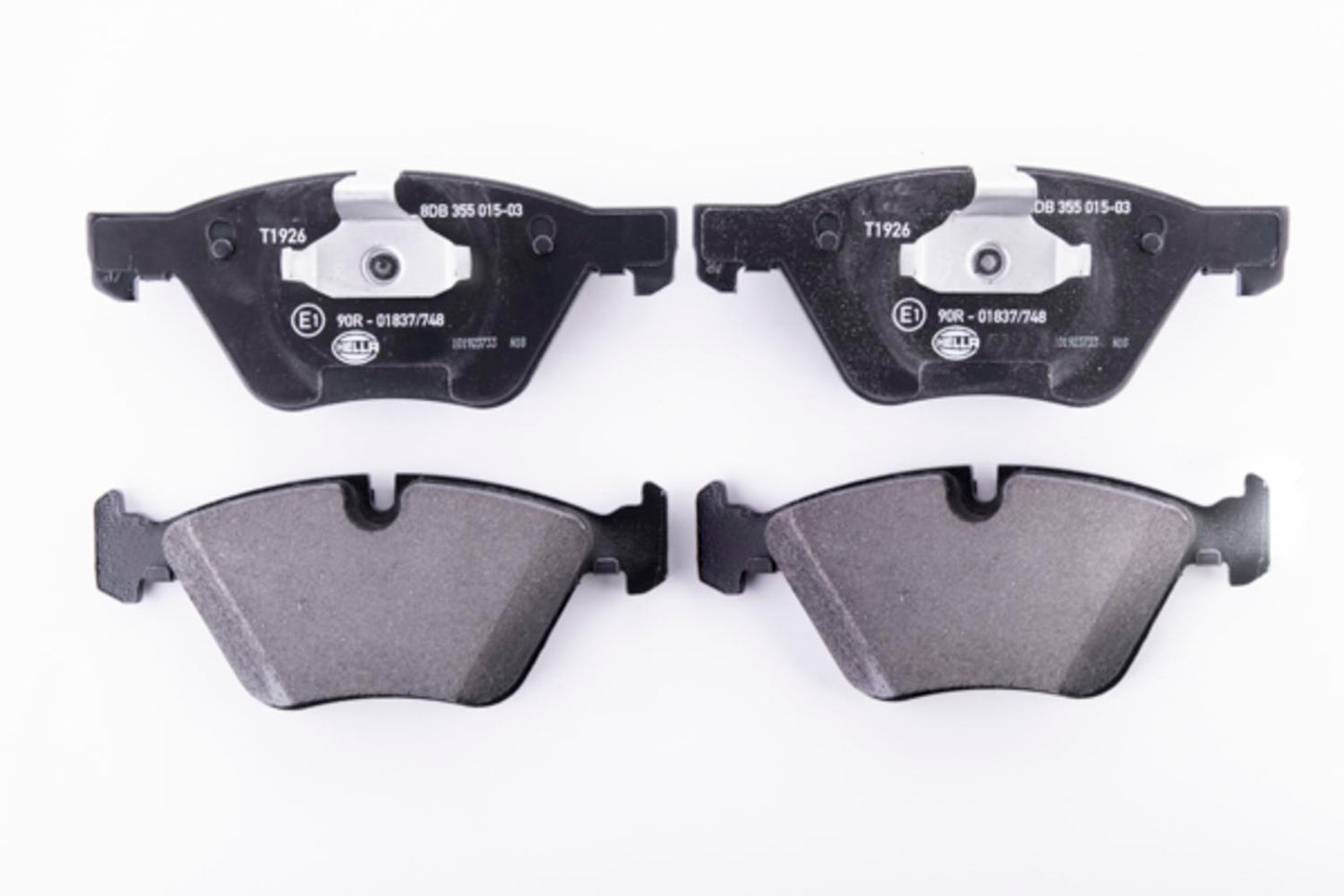 HELLA Brake pad set - T1926 - for e.g. BMW 8DB355015-031