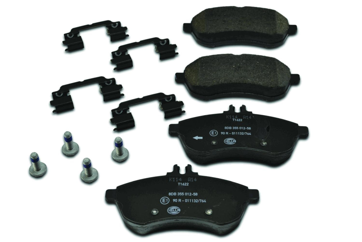 HELLA Brake pad set - T1622 - for e.g. MERCEDES-BENZ 8DB355012-581