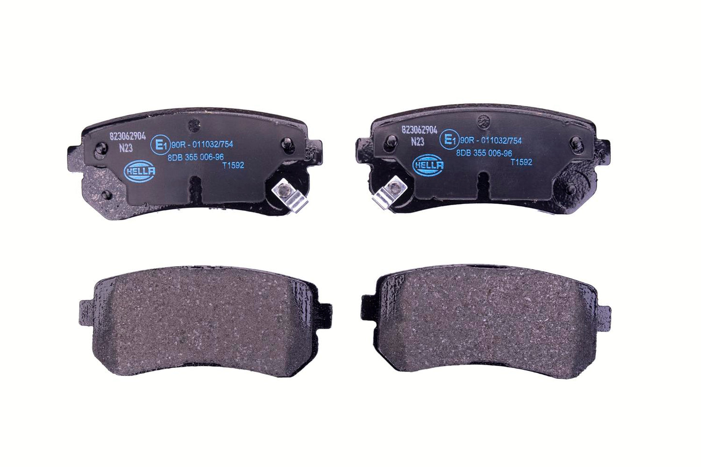 HELLA Brake pad set - T1592 - for e.g. DODGE / HYUNDAI / KIA 8DB355006-961