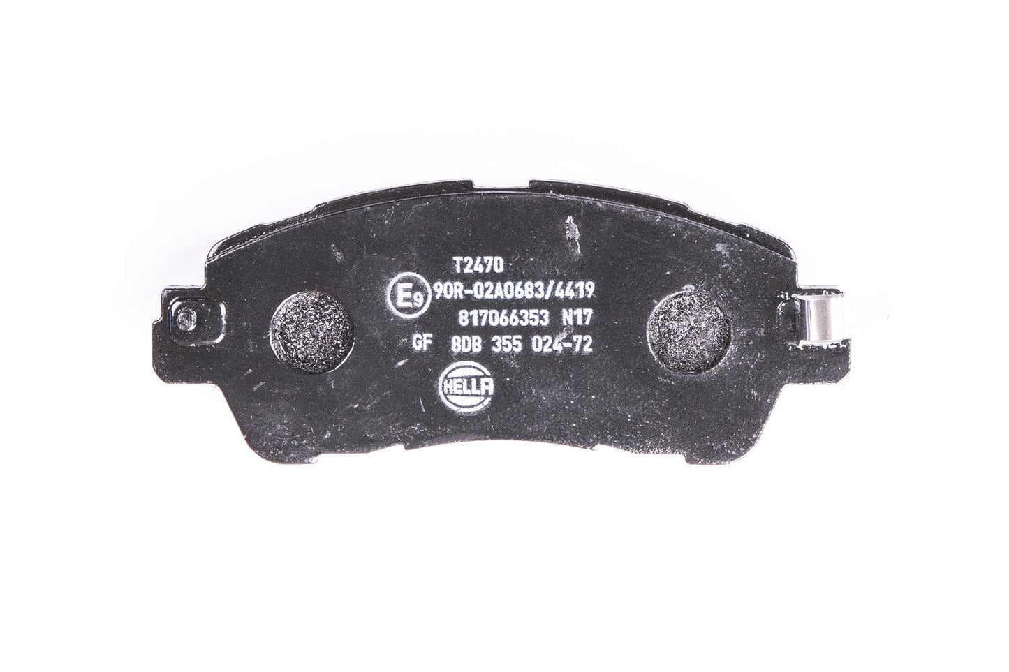 HELLA Brake pad set - T2470 - for e.g. MAZDA / NISSAN / SCION / TOYOTA 8DB355024-721