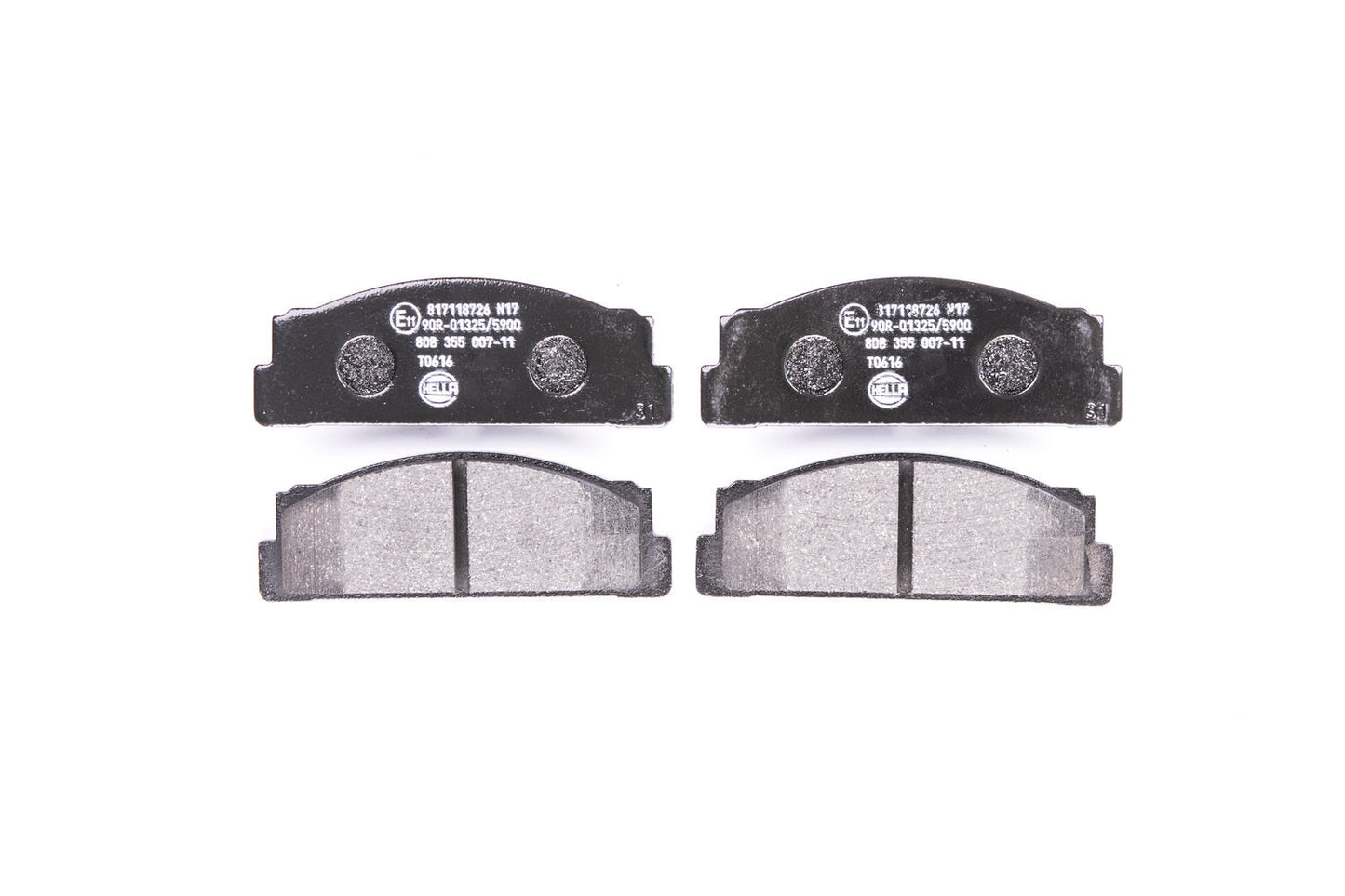 HELLA Brake pad set - T0616 - for e.g. AUTOBIANCHI / FIAT / FSO / INNOCENTI 8DB355007-111