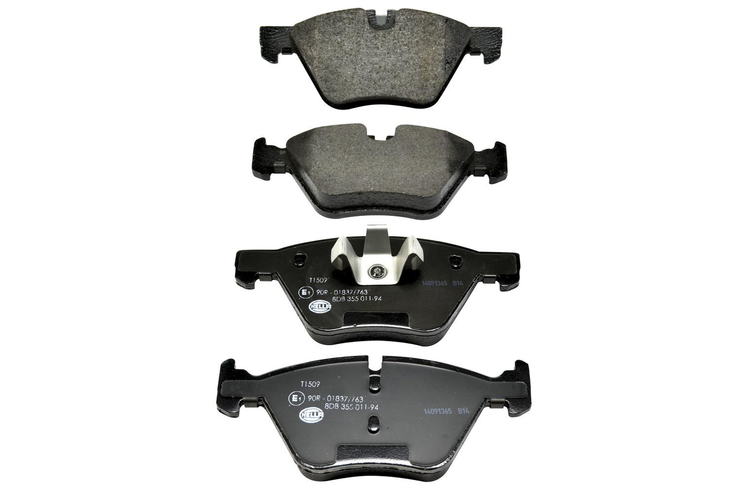 HELLA Brake pad set - T1509 - for e.g. BMW 8DB355011-941