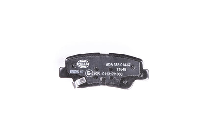 HELLA Brake pad set - T1848 - for e.g. HYUNDAI / KIA / SSANGYONG 8DB355014-571