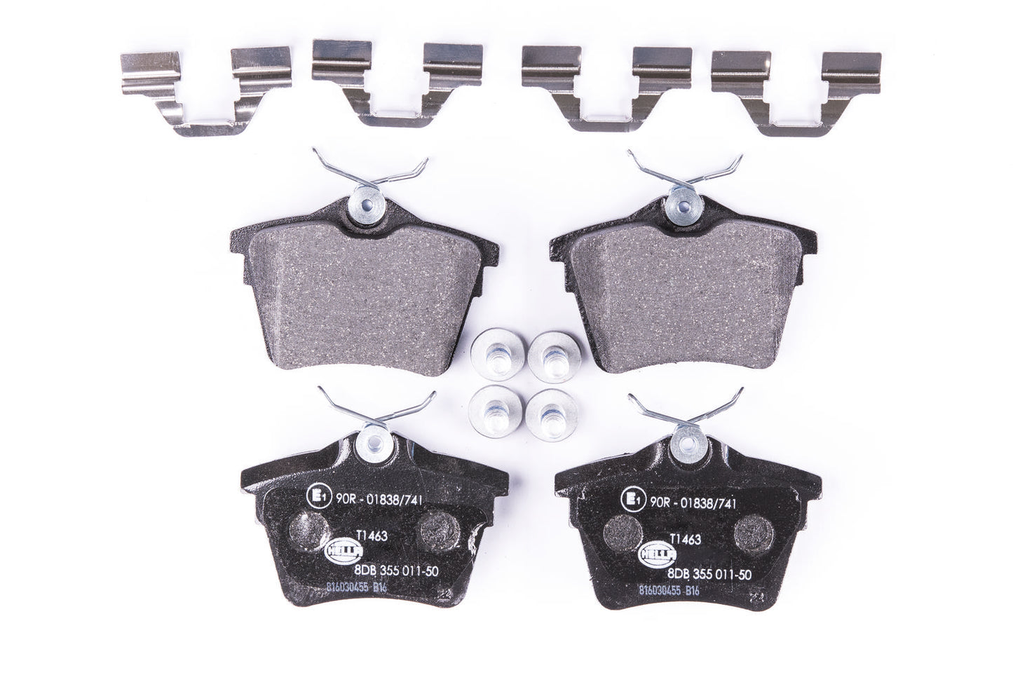 HELLA Brake pad set - T1463 - for e.g. CITROEN / PEUGEOT 8DB355011-501