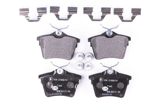 HELLA Brake pad set - T1463 - for e.g. CITROEN / PEUGEOT 8DB355011-501