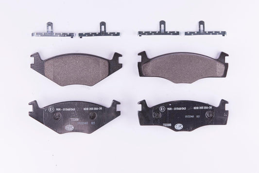 HELLA Brake pad set - T0388 - for e.g. SEAT / VOLKSWAGEN 8DB355006-381