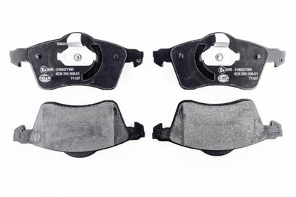 HELLA Brake pad set - T1107 - for e.g. VOLKSWAGEN 8DB355008-011
