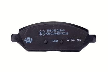 HELLA Brake pad set - T2584 - for e.g. OPEL / VAUXHALL 8DB355025-451