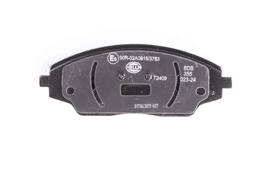 HELLA Brake pad set - T2409 - for e.g. CHEVROLET 8DB355023-241