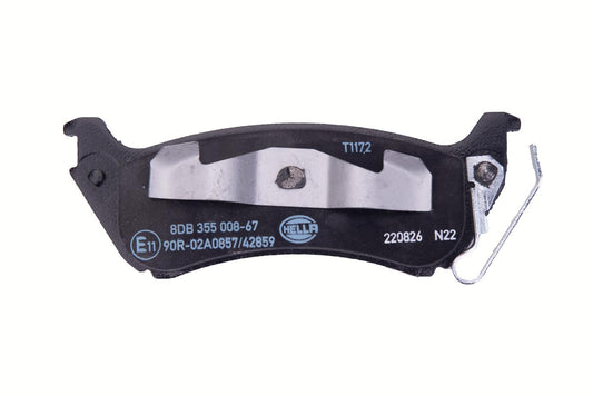 HELLA Brake pad set - T1172 - for e.g. MERCEDES-BENZ 8DB355008-671