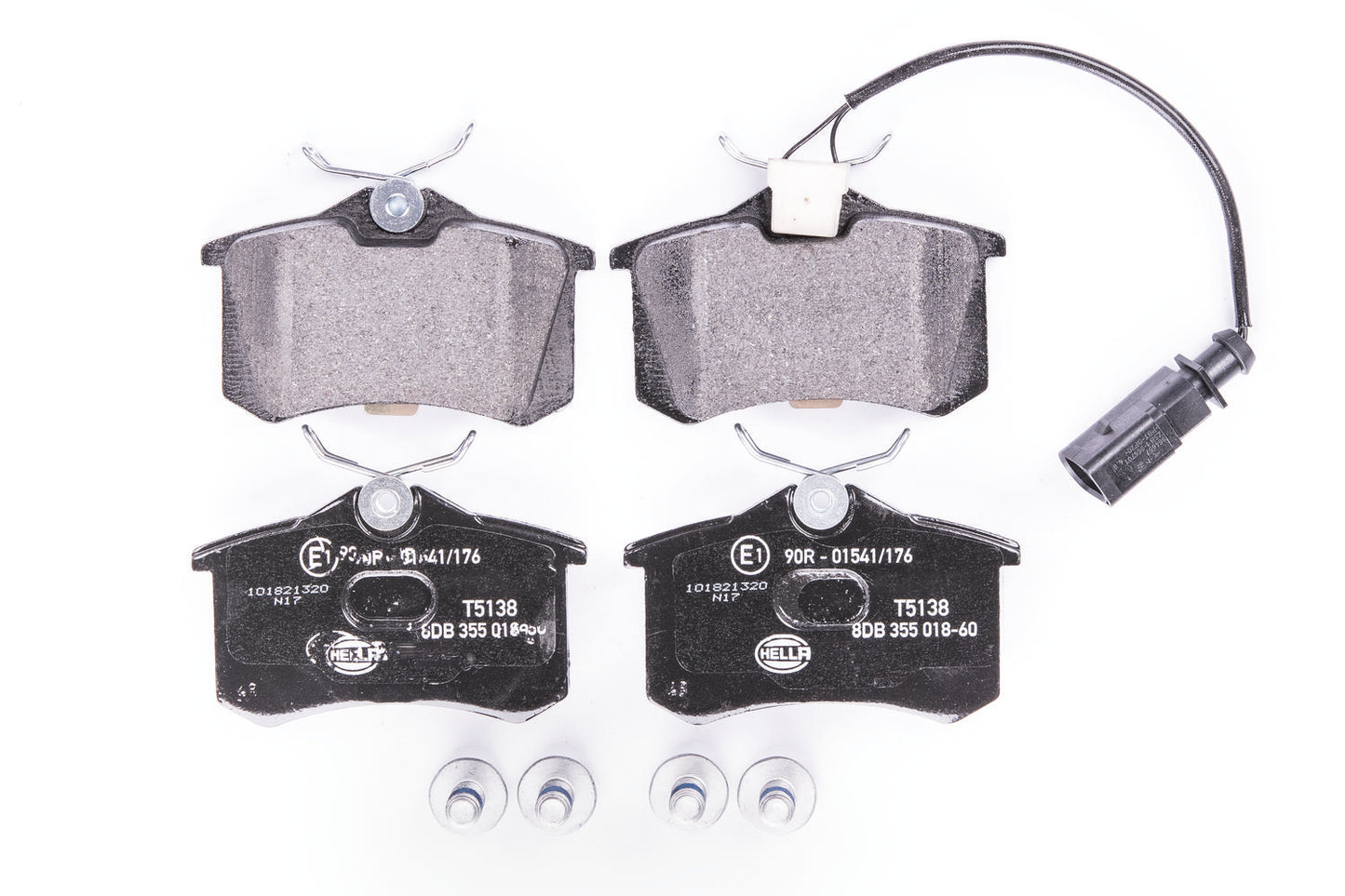 HELLA Brake pad set - T5138 - for e.g. FORD / SEAT / VOLKSWAGEN 8DB355018-601