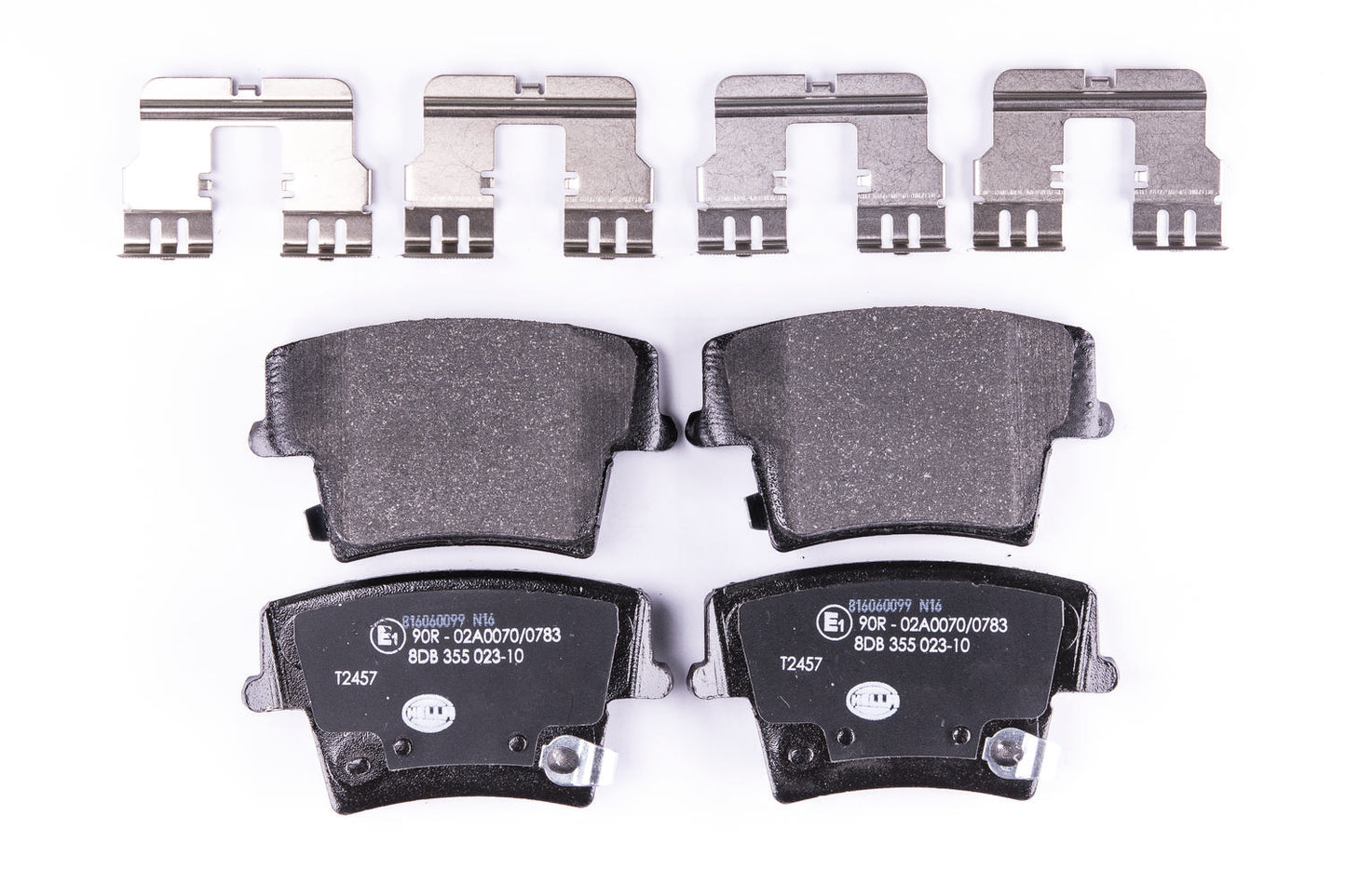 HELLA Brake pad set - T2457 - for e.g. CHRYSLER / DODGE 8DB355023-101