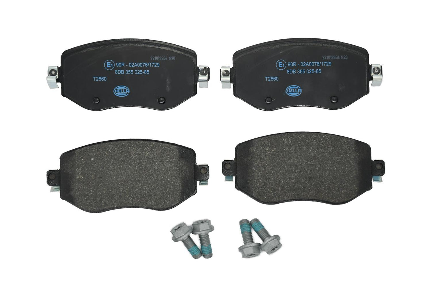 HELLA Brake pad set - T2660 - for e.g. RENAULT 8DB355025-851