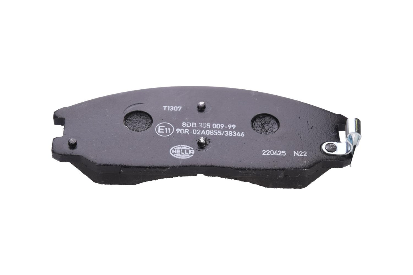 HELLA Brake pad set - T1307 - for e.g. DAEWOO / HYUNDAI / SSANGYONG 8DB355009-991