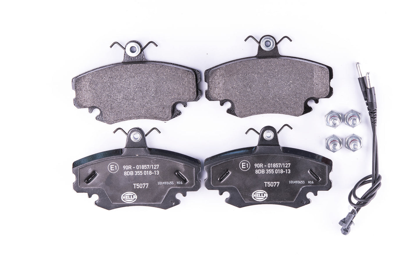 HELLA Brake pad set - T5077 - for e.g. ALPINE / DACIA / LADA / NISSAN / PEUGEOT 8DB355018-131