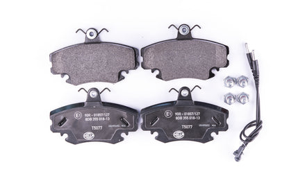 HELLA Brake pad set - T5077 - for e.g. ALPINE / DACIA / LADA / NISSAN / PEUGEOT 8DB355018-131