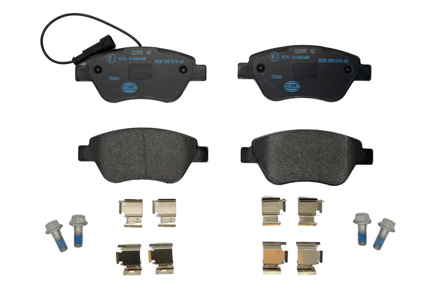 HELLA Brake pad set - T2003 - for e.g. CITROEN / FIAT / PEUGEOT 8DB355015-491
