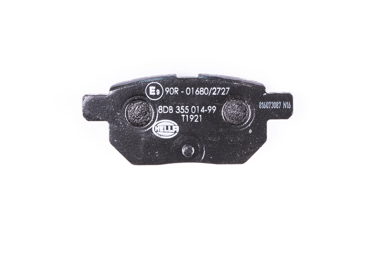 HELLA Brake pad set - T1921 - for e.g. DAIHATSU / LEXUS / SCION / TOYOTA 8DB355014-991