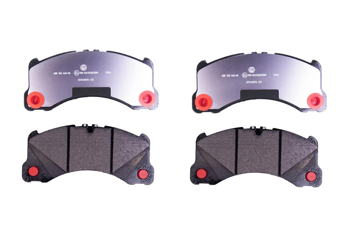 HELLA Brake pad set - T2846 - for e.g. PORSCHE 8DB355040-051