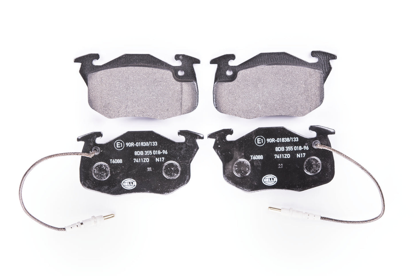 HELLA Brake pad set - T6088 - for e.g. CITROEN / DALLAS / PEUGEOT / RENAULT 8DB355018-961