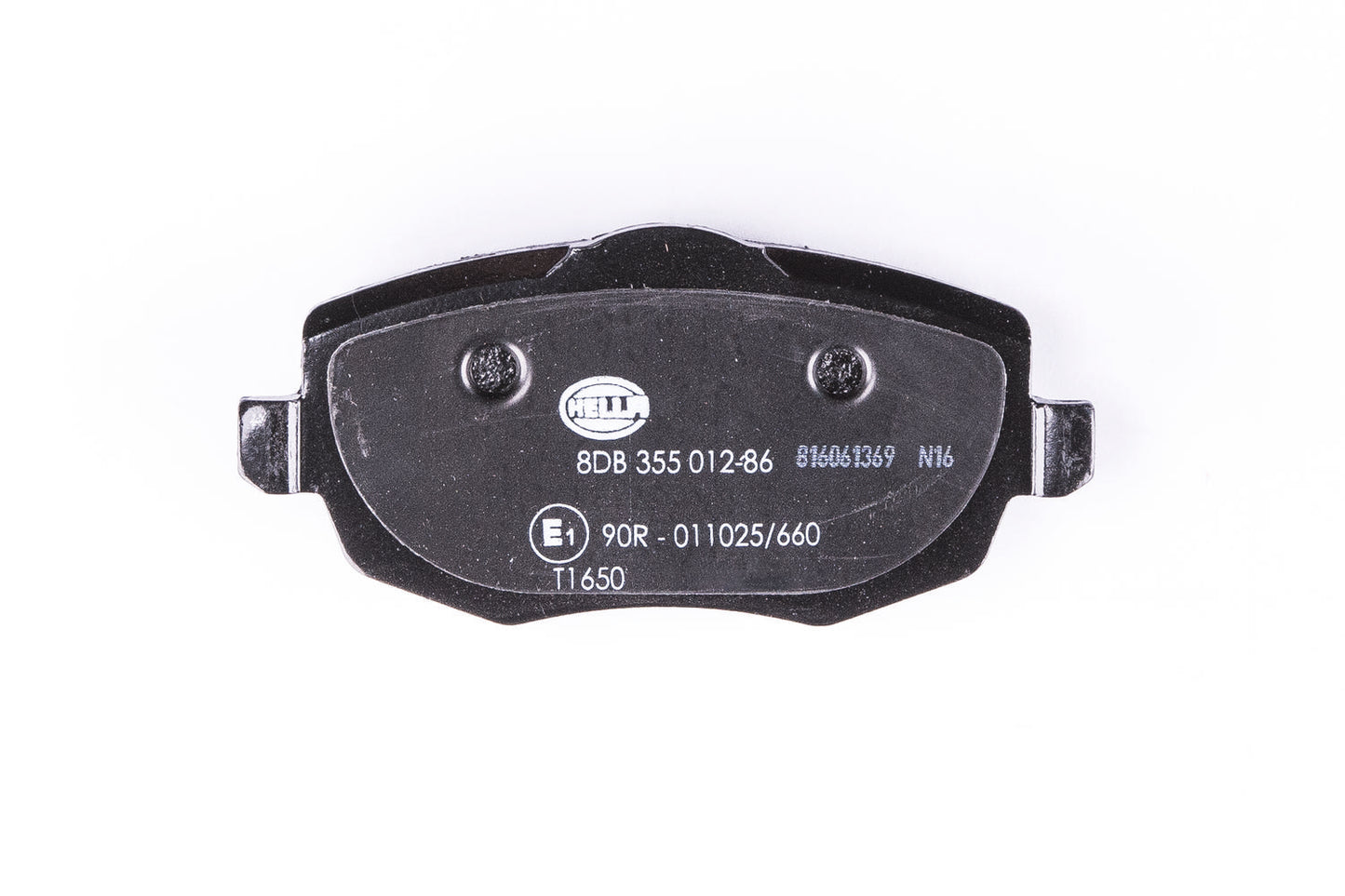 HELLA Brake pad set - T1650 - for e.g. LANCIA 8DB355012-861